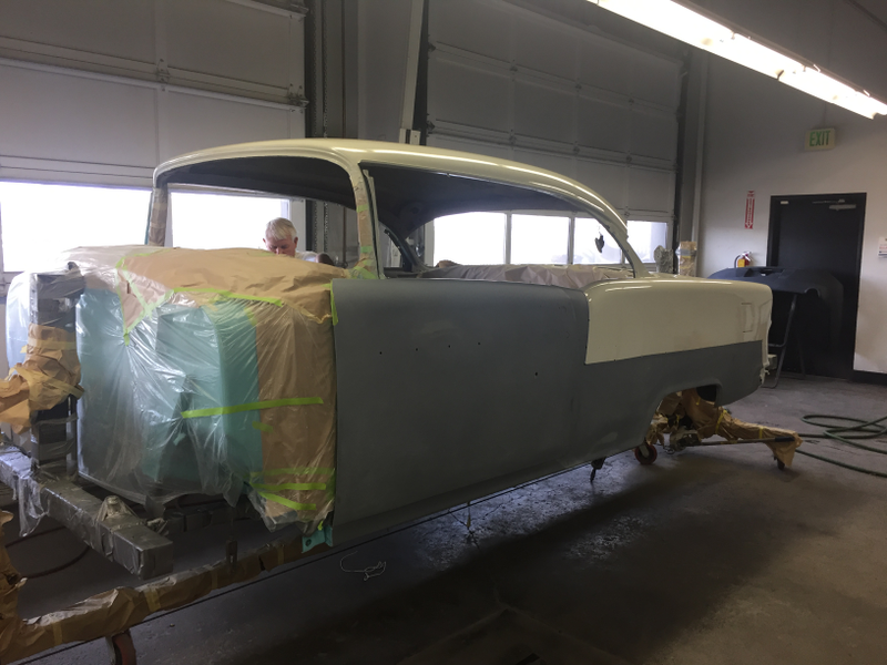 Illustration for article titled 1955 Chevy Bel Air Project Update- Body in full color!